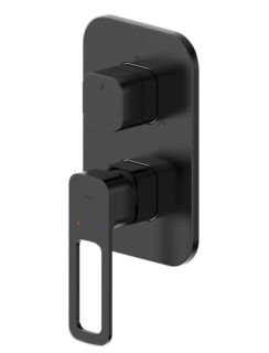 Встраиваемый смеситель с тремя выходами IDDIS Slide SLIBL00i68 чёрный матовый